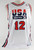 1992-93 Team USA Basketball #12 Game Issued White Jersey 48 798