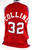 1997-98 Los Angeles Clippers James Collins #32 Game Used Red Jersey 44 723