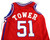 1995-96 Los Angeles Clippers Keith Tower #51 Game Used Red Jersey 48 724