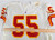1993 Kansas City Chiefs Percy Snow #55 Game Issued White Jersey 50 618