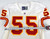 1997 Kansas City Chiefs Troy Dumas #55 Game Issued White Jersey 48 719