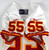 1997 Kansas City Chiefs Troy Dumas #55 Game Issued White Jersey 48 719