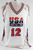 1992-93 Team USA Basketball #12 Game Issued White Jersey 806