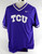 2023 Texas Christian Frogs #18 Game Used Purple Practice Jersey Baseball XL 748