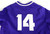 2023 Texas Christian Frogs #14 Game Used Purple Practice Jersey Baseball XL 749