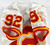 1994 Kansas City Chiefs Darren Mickell #92 Game Used White Jersey 75th Patch 1