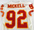 1994 Kansas City Chiefs Darren Mickell #92 Game Used White Jersey 75th Patch 1