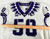 2019-22 Texas Christian Frogs #50 Game Used White Jersey Football NP Rem 46 664