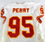 1997 Kansas City Chiefs Michael Dean Perry #95 Game Used White Jersey 50 752