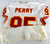 1997 Kansas City Chiefs Michael Dean Perry #95 Game Used White Jersey 50 752