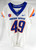 2022 Boise State Broncos #49 Game Used White Jersey Football NP Rem 38 925