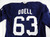 1990s Florida Panthers Kevin Doell #63 Game Used Navy Practice Jersey 56 634