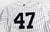 2017 New York Yankees Jon Niese #47 Game Used White Jersey ST Opening Day 48 628