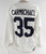 1990s Florida Panthers Carmichael #35 Game Used White Practice Jersey 58 623
