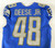 2023 Detroit Lions Derrick Deese Jr #48 Game Issued Blue Jersey 90th Patch 42 4