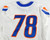 Boise State Broncos #78 Game Used White Jersey Football NP Rem 48 898