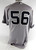 2016 New York Yankees Tony Pena #56 Game Used Grey Jersey Yogi Berra 8 P 44 345