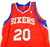 2012-13 Philadelphia 76ers Brandon Davies #20 Game Issued Red Jersey 2XL 927