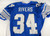 1999 Detroit Lions Ron Rivers #34 Game Used Blue Jersey 48 267