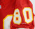 1992 Kansas City Chiefs Fred Jones #80 Game Used Red Jersey 40 276