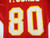 1992 Kansas City Chiefs Fred Jones #80 Game Used Red Jersey 40 276