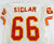 1993 Kansas City Chiefs Ricky Siglar #66 Game Issued White Jersey 48 277