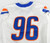2022 Boise State Broncos #96 Game Used White Jersey Football NP Rem 46 896