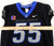 2019 Boise State Broncos #55 Game Used Black Jersey Football NP Rem 46 889