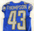 2023 Detroit Lions Keytaon Thompson #43 Game Issued Blue Jersey 90th Patch 38 6