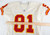2000 Kansas City Chiefs Kevin Lockett #81 Game Issued White Jersey 38 274