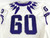 2020 Texas Christian TCU Frogs #60 Game Used White Jersey Football NP Rem 48 5