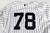 2017 New York Yankees Chace Numata #78 Game Used White Jersey ST Opening 46 2