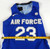 2019-20 Air Force Falcons #23 Game Issued Pos Used Blue Jersey Basketball M 473
