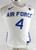 2018-19 Air Force Falcons #4 Game Issued Pos Used White Jersey Basketball S 478