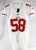 2013 San Francisco 49ers #58 Game Issued White Jersey 42 512