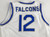 2020-21 Air Force Falcons #12 Game Issued Pos Used White Jersey Basketball M 483