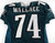 1996 Philadelphia Eagles Steve Wallace #74 Game Issued Green Jersey 48 236