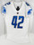 2019 Detroit Lions Wes Hills #42 Game Issued White Jersey 42 417