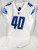 2017 Detroit Lions Jarrad Davis #40 Game Issued White Jersey 42 421