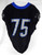 2022 Boise State Broncos #75 Game Used Black Jersey Football NP Rem 48 49