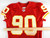 2002 Kansas City Chiefs Ryan Sims #90 Game Issued Red Jersey 48 305
