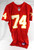 2003 Kansas City Chiefs Brett Williams #74 Game Issued Red Jersey 50 306