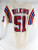 1990s New England Patriots Wilkins #51 Game Issued White Jersey 48 468