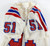 1990s New England Patriots Wilkins #51 Game Issued White Jersey 48 468