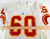 1993 Kansas City Chiefs #60 Game Issued White Jersey 48 296