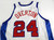 2003-04 Los Angeles Clippers Doug Overton #24 Game Issued P Used White Jersey 0