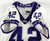 2019-22 Texas Christian Frogs #42 Game Used White Jersey Football NP Rem 40 668