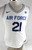 2022-23 Air Force Falcons #21 Game Issued Pos Used White Jersey Basketball L 443