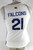 2022-23 Air Force Falcons #21 Game Issued Pos Used White Jersey Basketball L 443