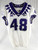 2019-22 Texas Christian Frogs #48 Game Used White Jersey Football NP Rem 40 662